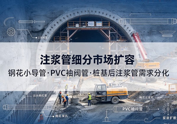 天峻注浆管细分市场扩容，隧道钢花小导管、PVC 袖阀管、桩基后注浆管需求分化